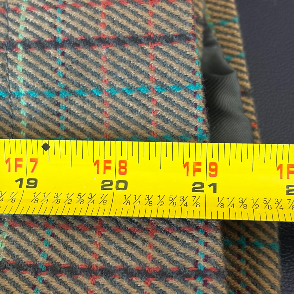 Cremieux Womens Brown Plaid Blazer Elbow Patches Single Button Jacket Size 0 - Picture 8 of 8